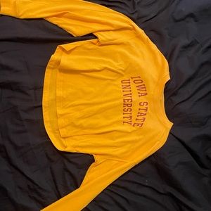 IOWA STATE LONG SLEEVE CROP TOP
